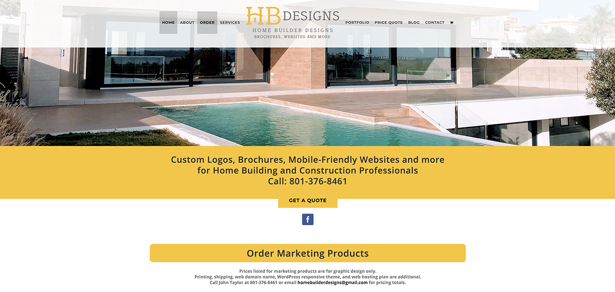 Home Builder Designs homepage