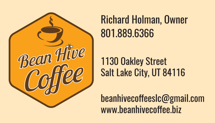 Bean Hive Coffee business card