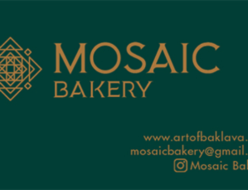 Mosaic Bakery Log and Business Card Design