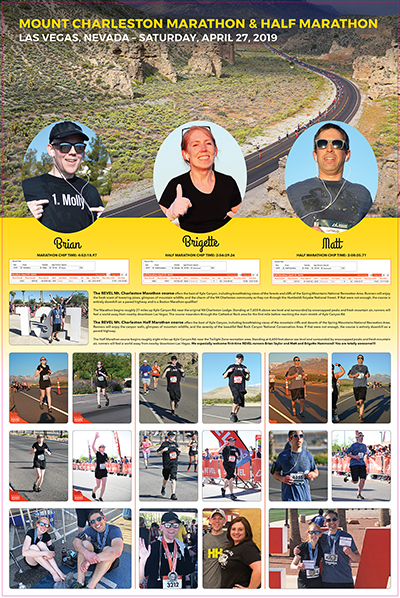 Mt. Charleston, NV Marathon - 4-27-19 - 24x36 Poster