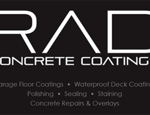 RAD Concrete Coatings Estimate Business Card Design