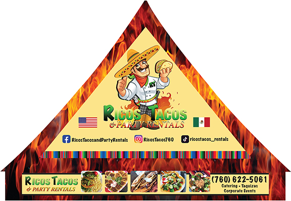 Rico's Tacos 10x10 Tent Design