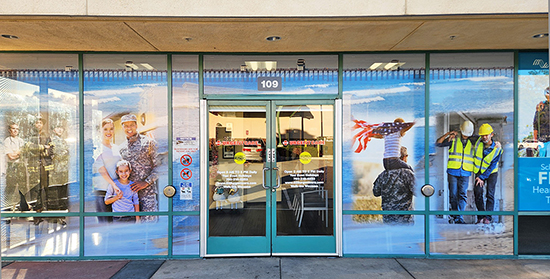 Urgent Care Window Graphics Design - Oceanside, CA