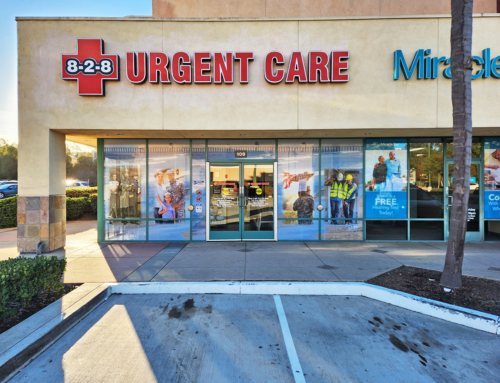 Urgent Care Clinic Window Graphics Design – north side