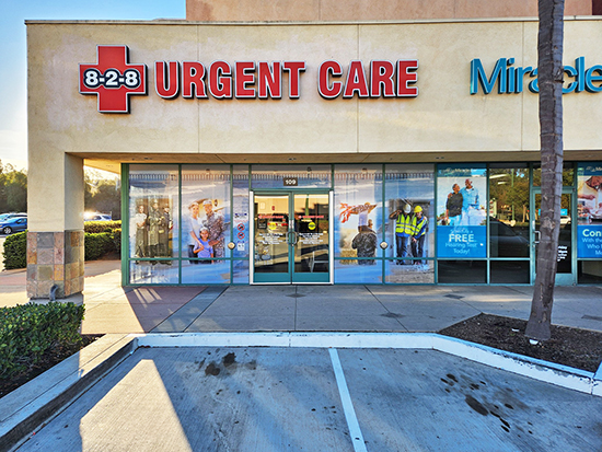 Urgent Care Window Graphics Design - Oceanside, CA